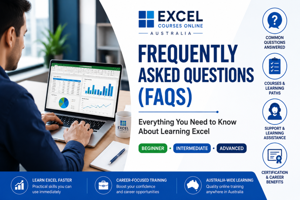 FAQs Excel Courses Online Australia