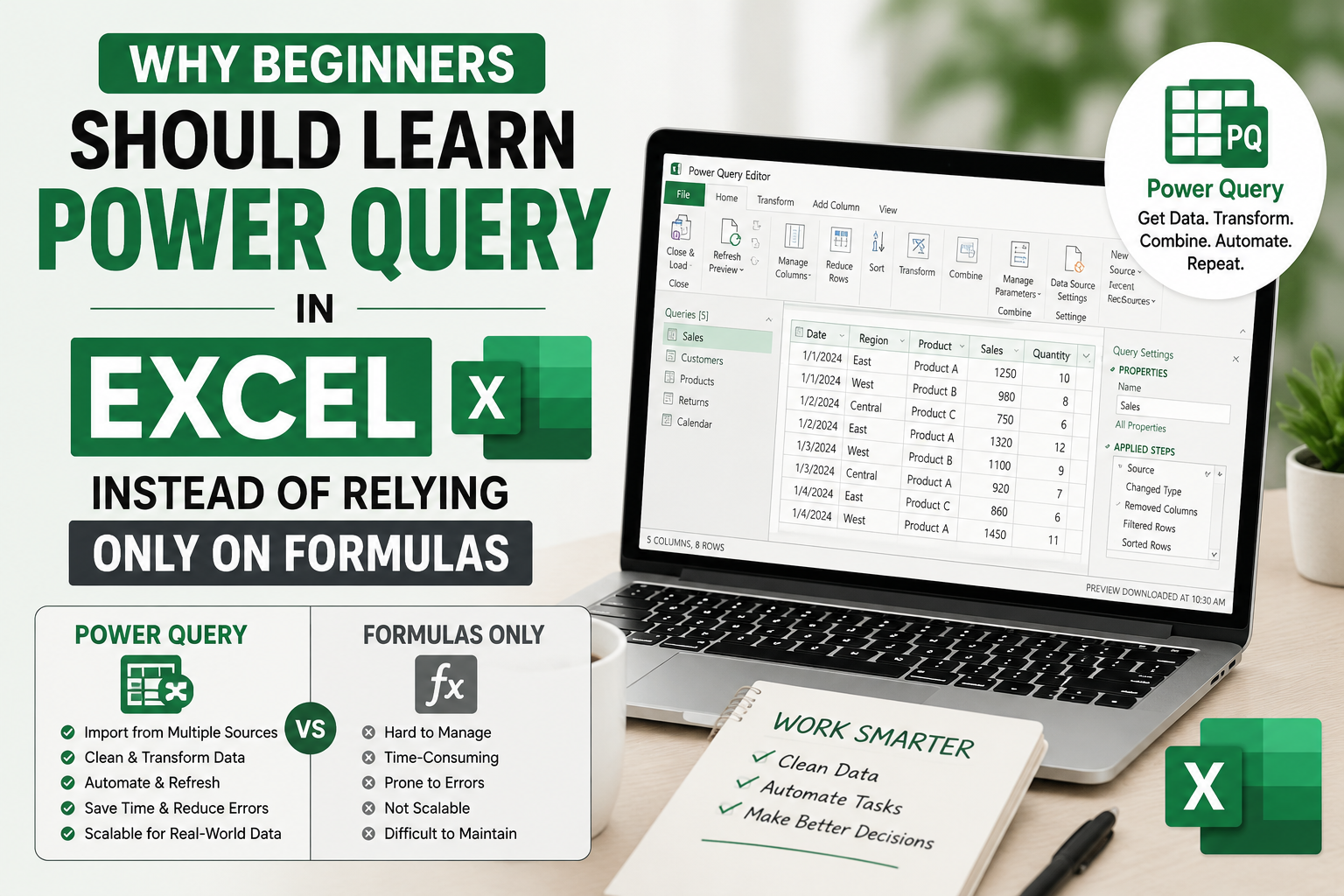 Power Query in Excel for beginners step-by-step guide