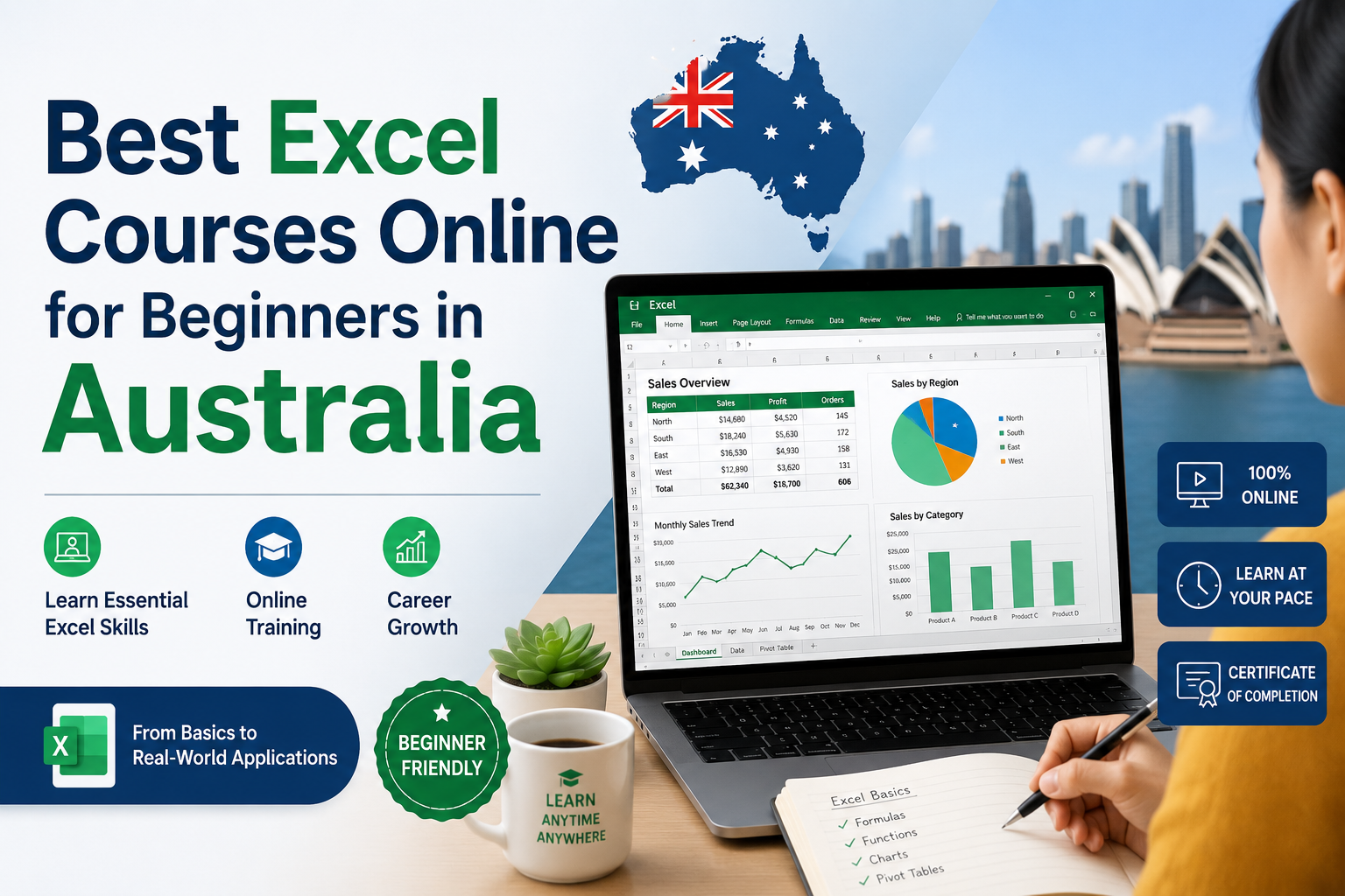 best excel courses online for beginners in Australia