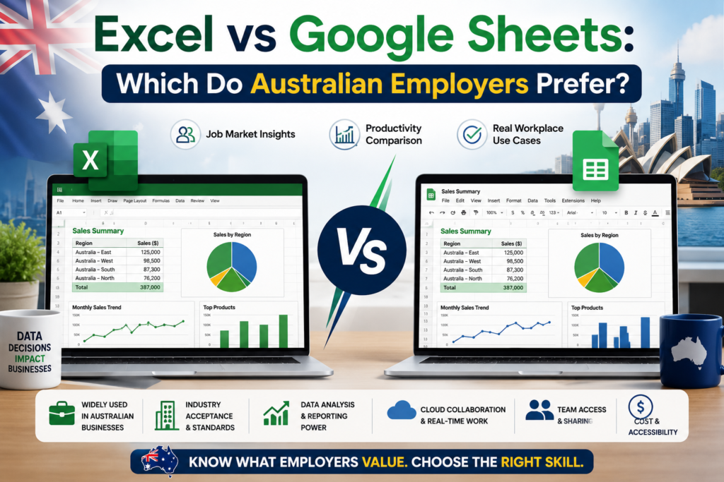 Excel vs Google Sheets Which Do Australian Employers Prefer