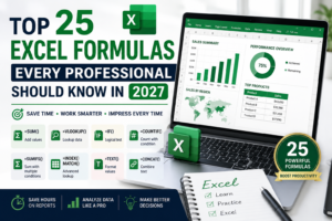 Top 25 Excel Formulas Every Professional Should Know in 2027