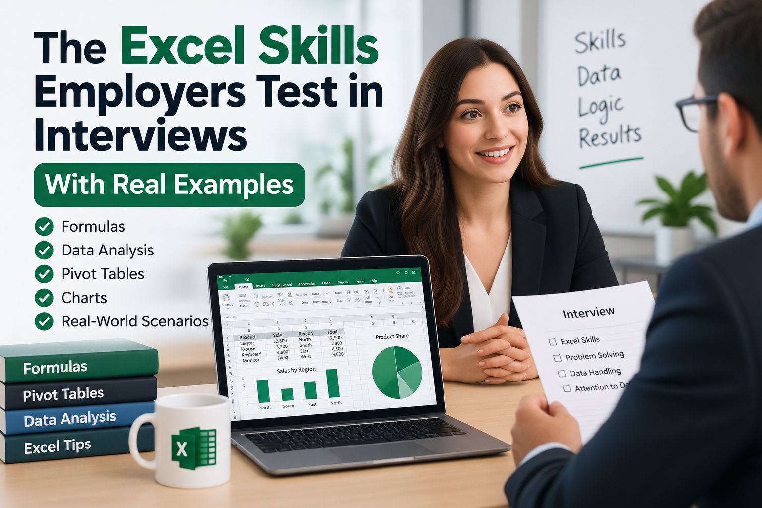 Excel skills employers test in interviews