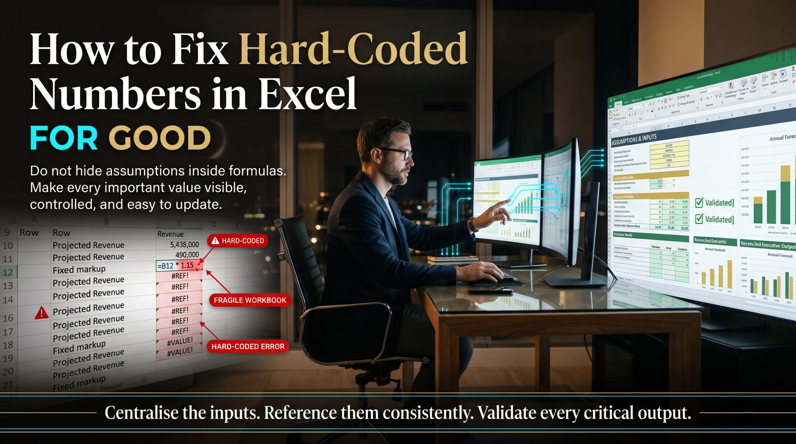 hard coded numbers in Excel