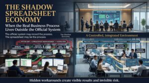 The Shadow Spreadsheet Economy: When the Real Business Process Lives Outside the Official System